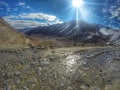 himalaya mountain road view