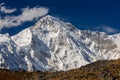 Cho Oyu eight thouthand mountain peak in Himalaya Royalty Free Stock Photo