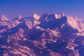 Himalaya mountains in Nepal, view of small village Braga on Annapurna circuit