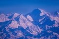 Himalaya mountains in Nepal, view of small village Braga on Annapurna circuit Royalty Free Stock Photo