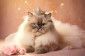 Himalayan Cat Dressed As A Princess