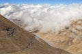 Himalayan landscape along Manali-Leh highway. Himachal Pradesh, India Royalty Free Stock Photo