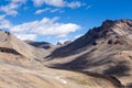 Himalayan landscape in Himalayas along Manali-Leh highway. Himachal Pradesh, India Royalty Free Stock Photo