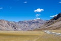 Himalayan landscape in Himalayas along Manali-Leh highway. Himachal Pradesh, India Royalty Free Stock Photo