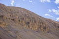 Himalayan landscape near Leh Manali highway road on Himalayan range mountain . Ladakh, Jammu and Kashmir, India. Royalty Free Stock Photo