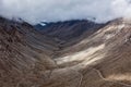 Himalayan landscape with road, Ladakh, India Royalty Free Stock Photo