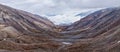 Himalayan landscape with road, Ladakh, India Royalty Free Stock Photo