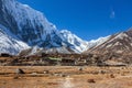 Himalayan lodges on the way to Tashi Lapcha pass.