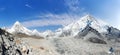 Himalayan mountain range near Mount Everest Royalty Free Stock Photo