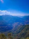 Himalayan mountain range view from Uttarakhand, Mukteshwar Nanital