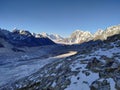 Himalayan mountains in the early morning Royalty Free Stock Photo