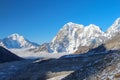 Himalayan mountains in the early morning Royalty Free Stock Photo