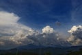 Himalayan mountains range from morni hills, Haryana, India Royalty Free Stock Photo