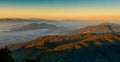 Himalayan mountains view from Mt. Shivapuri