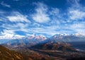 Himalayan mountains view from Sarangkot, Pokhara