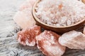 Himalayan pink crystal salt