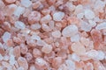 Himalayan pink rock salt background Royalty Free Stock Photo