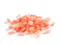 Himalayan Pink Salt In Crystals Isolated