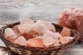 Himalayan pink salt Royalty Free Stock Photo