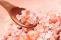 Himalayan pink salt, seasoning, saltiness Royalty Free Stock Photo