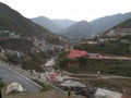 Himalayan ranges seen from Pauri town in Uttarakhand(India)