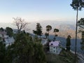 Himalayan ranges seen from Pauri township