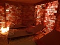 Himalayan salt therapy Royalty Free Stock Photo