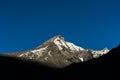 Himalayan Snow Peak in Early Morning Light near Lachen,Sikkim,India. Royalty Free Stock Photo