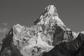 Himalayan stunning Mount Ama Dablam on the way to Mount Everest