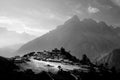 Himalayan village of Tengboche in nepal