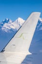 Himalayas seen from a flight in Nepal