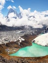 Himalayas, Gokyo Ri Summit view Royalty Free Stock Photo