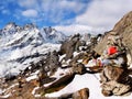 Himalayas, Khumbu Gokyo Ri Summit Royalty Free Stock Photo