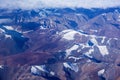 Himalayas mountains aerial view Royalty Free Stock Photo