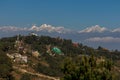 Himalayas mountains in the background of Nagarkot Royalty Free Stock Photo