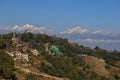 Himalayas mountains in the background of Nagarkot Royalty Free Stock Photo