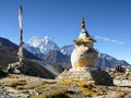 Himalayas Mountains Range, Everest Trail Royalty Free Stock Photo