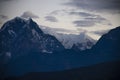 Himalayas mountains and sunrise Nepal Royalty Free Stock Photo
