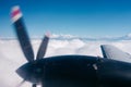 The Himalayas from a plane, Nepal