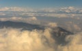 Himalayas ridge aerial view on Nepal Royalty Free Stock Photo