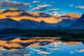 Himalayas on sunset, Nubra valley, Ladakh, India Royalty Free Stock Photo