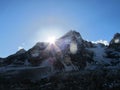 Himalayas, sunset, snow, peak, stouns