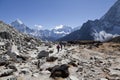 Himalayas, trekking in the high mountains,Everest Base Camp Royalty Free Stock Photo