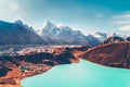 Himalayas. View from Gokyo Ri Royalty Free Stock Photo