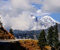 Himalayas way to Rohtang Manali Royalty Free Stock Photo