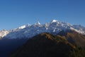 Himalchuli and boudha himal from Gorkha Nepal Royalty Free Stock Photo