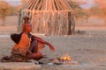 The Himba are considered the last semi- nomadic people of Namibia.