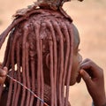 Himba woman hairstyle, Namibia