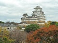 Himeji Castle in autumn season located in Himeji, Japan. Royalty Free Stock Photo