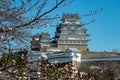 Himeji Castle in blue sky in Himeji city, Hyogo prefecture of Japan Royalty Free Stock Photo